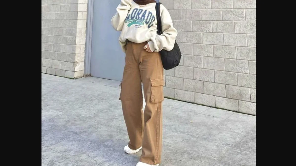 Inspirasi Mix and Match, Tren Fashion OOTD Celana Cargo Perempuan Hijab Inspirasi Mix and Match, Tren Fashion OOTD Celana Cargo Perempuan Hijab