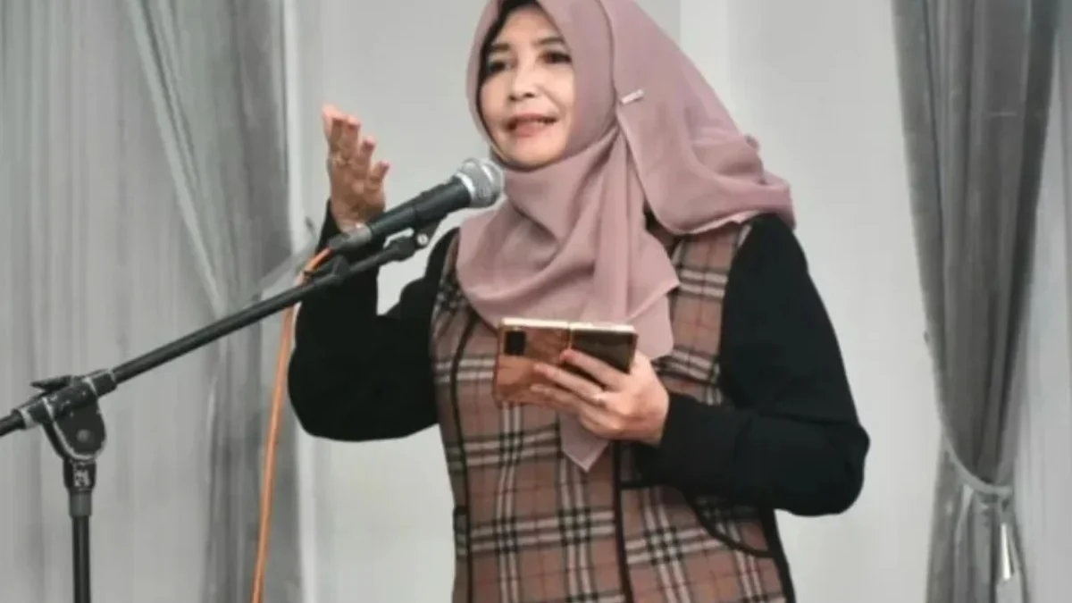 IMBAU: Pelaksana Harian Bupati Sumedang, Hj. Tuti Ruswati, dalam pernyataannya di Gedung Negara, baru-baru ini