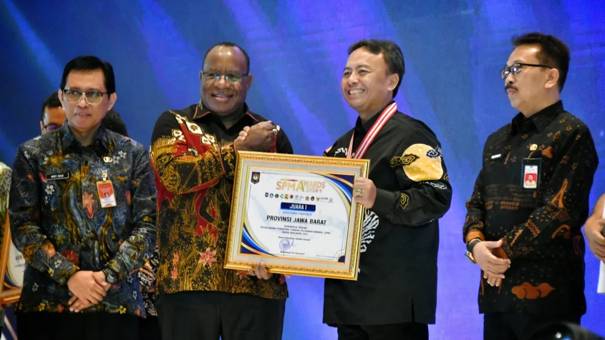 Jabar Jadi Provinsi Terbaik Pertama dalam SPM Awards 2024