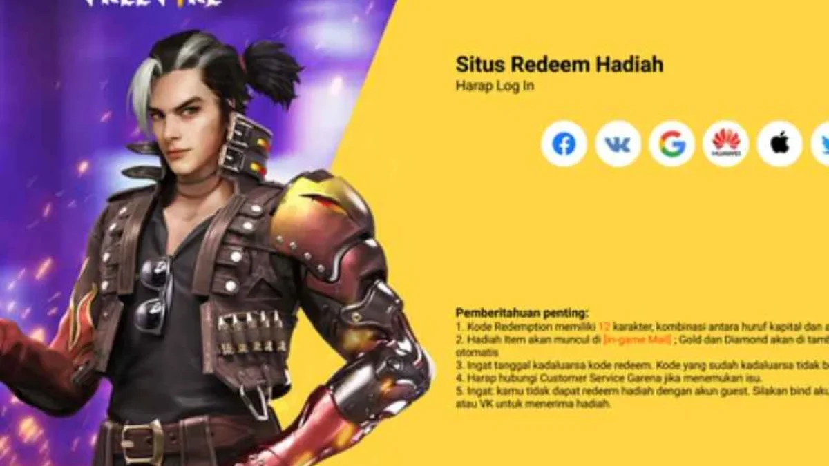 Kode Redeem FF Terbaru Selasa 16 April 2024: Dapatkan Skin Terbaik di Free Fire Gratis