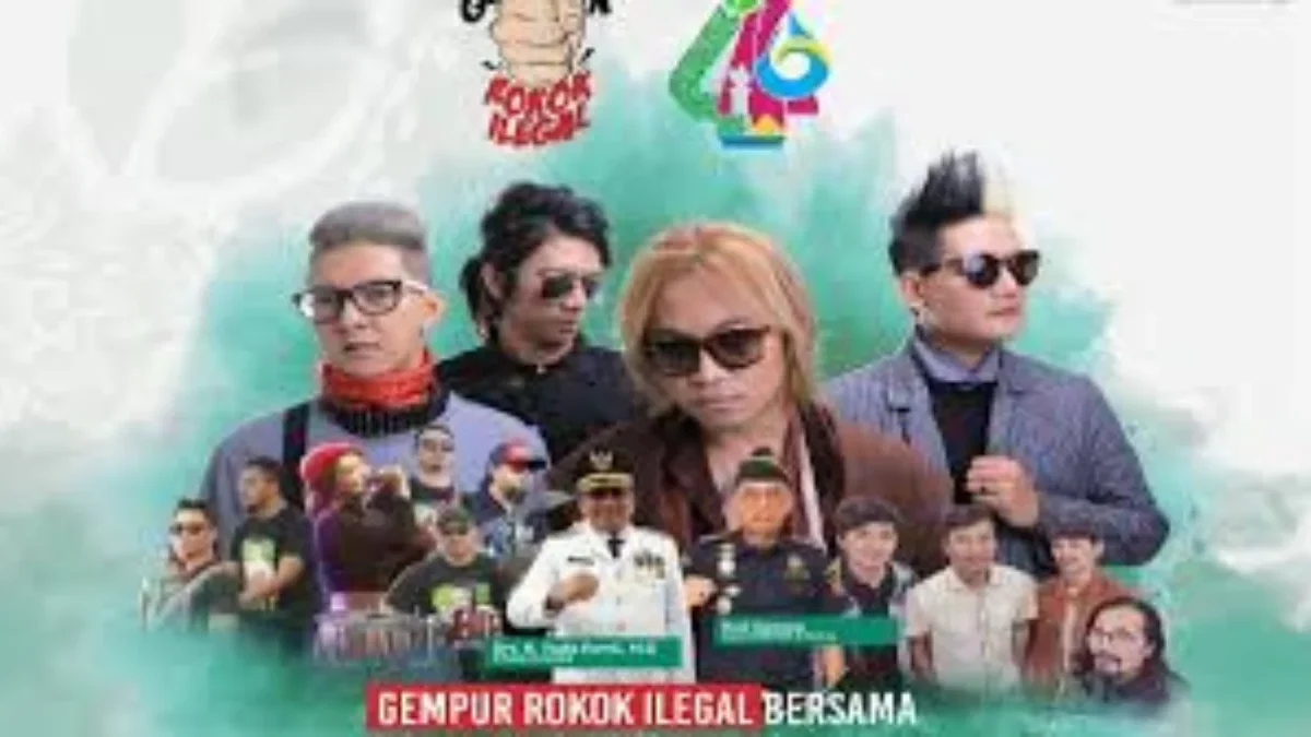 Sejumlah personiel band J-Rocks tampil memukau di hadapan ratusan warga Sumedang