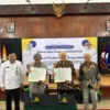 KERJASAMA: , Ikopin University melaksanakan penandatanganan kerja sama (MoU) dengan Yayasan Proklamator Bung H