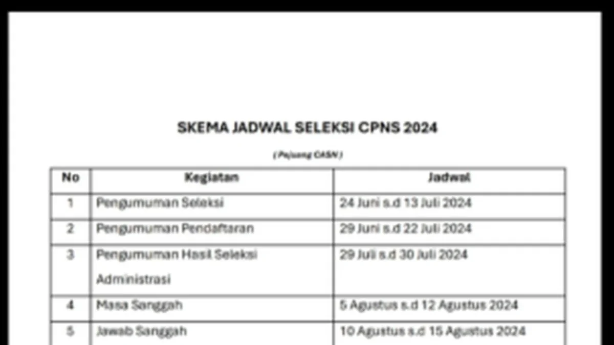 HOAX Pendaftaran CPNS Tahun 2024