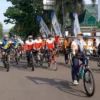 MERIAH: Hari Ulang Tahun (HUT) ke-78 Bhayangkara Polres Sumedang menggelar Fun Bike dan Sumedang Milenial Run