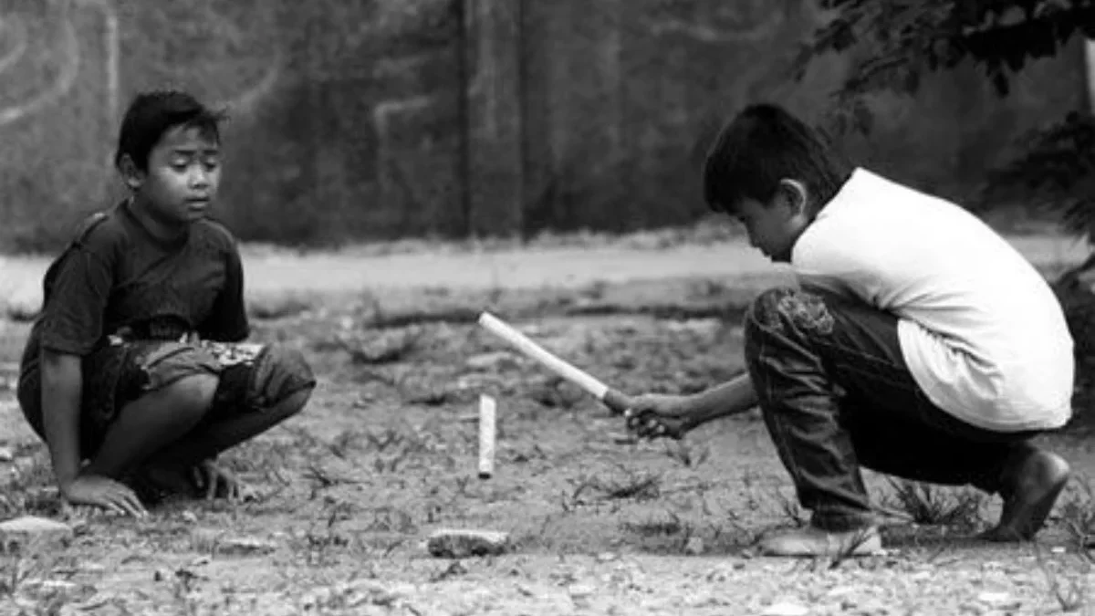 Foto Permainan Gatrik Khas Sunda Jaman Dahulu