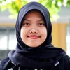 Siswi MAN 3 Tasikmalaya Sakarina Dwi Andini.