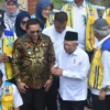 RESMIKAN: Wakil Presiden RI Ma’ruf Amin bersama Pj Bupati Sumedang pada saat meresmikan Bendungan Cipanas, Sel