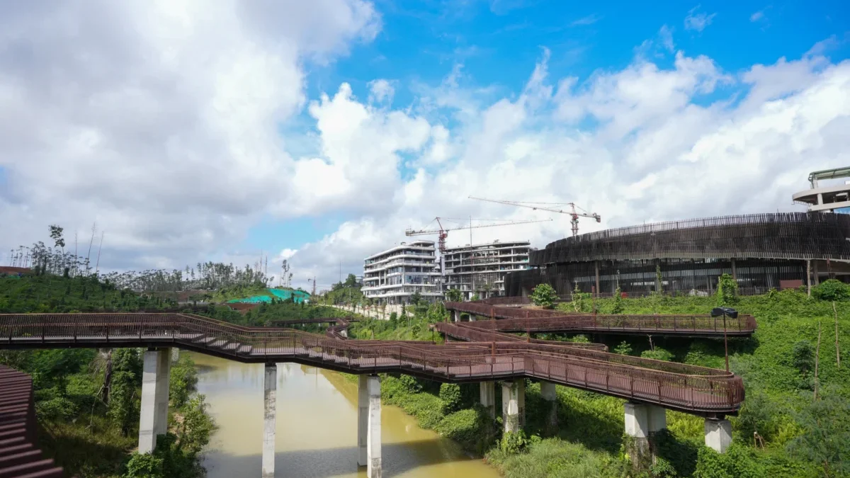 Plaza Seremoni Ibu Kota Nusantara (IKN) sudah siap digunakan untuk Upacara Peringatan HUT yang ke-79 Kemerdeka