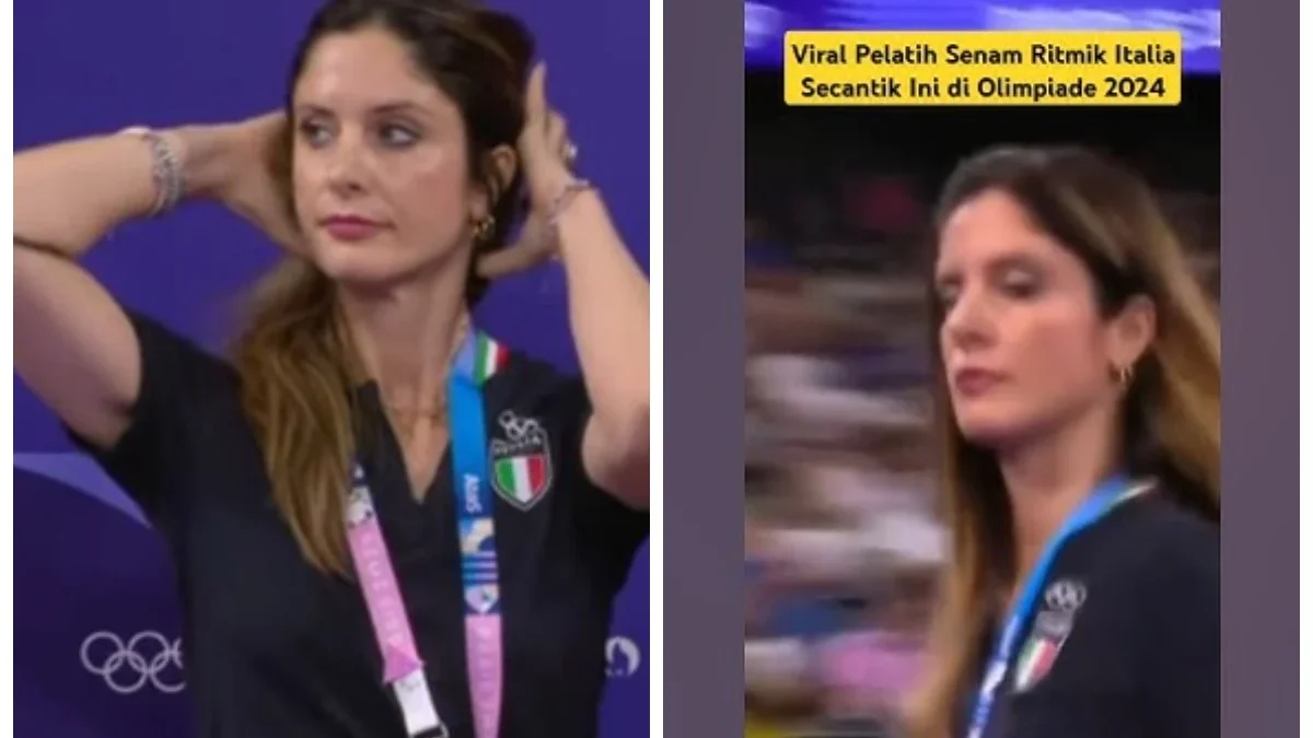 Olimpiade Paris 2024 Gudangnya Wanita Cantik, Pelatih Tim Senam Italia ini Cantiknya Mirip Selebriti