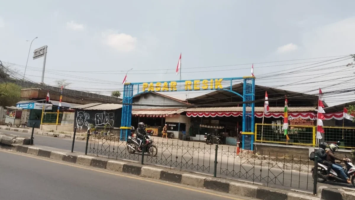 PANTAU: Lokasi Pasar Resik Semi Modern di Kecamatan Jatinangor, baru-baru ini.