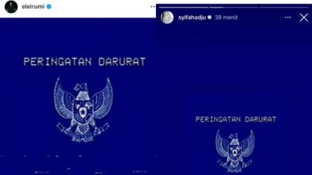 Pasangan Baru El Rumi dan Syifa Hadju Serukan Gerakan Peringatan Darurat Indonesia di Media Sosial