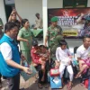 PLN UP 3 Sumedang Berkolaburasi Dengan Kodim 0610, Bagikan Bantuan di Bakti Kesehatan Sambut HUT TNI Ke-79