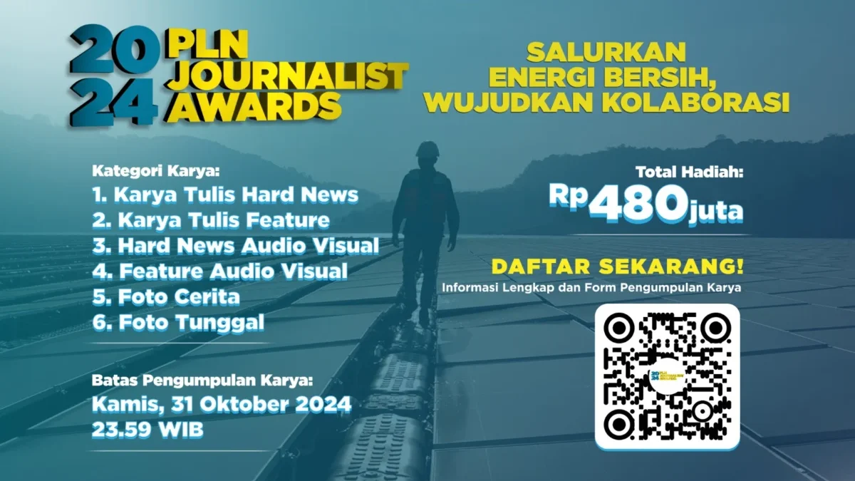 Pendaftaran PLN Journalist Award 2024 Tinggal Sebulan Lagi, Kirimkan Karya Jurnalistik Terbaikmu!