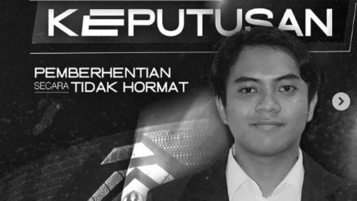 Ketua BEM Kema Unpad 2024, Fawwaz Ihza Mahendra Daeni, Diberhentikan Secara Tidak Hormat