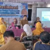 TINGKATKAN: Sejumlah pejabat saat kegiatan Diseminasi GDPK Tahun 2024 di, Kecamatan Sumedang Utara, Selasa (29