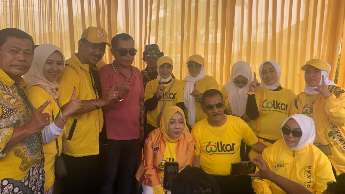 HUT GOLKAR SUMEDANG: GOLKAR SOLID BERSATU MENANGKAN BUNDA ENI JADI BUPATI