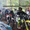 RAMAI: Sejumlah peserta saat mengikuti kegiatan Trail Adventure di Kecamatan Sumedang Selatan, baru-baru ini.