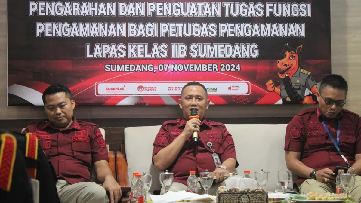 Kalapas Sumedang Tekankan Konsistensi dan Komitmen Jajaran dalam Tugas Pengamanan