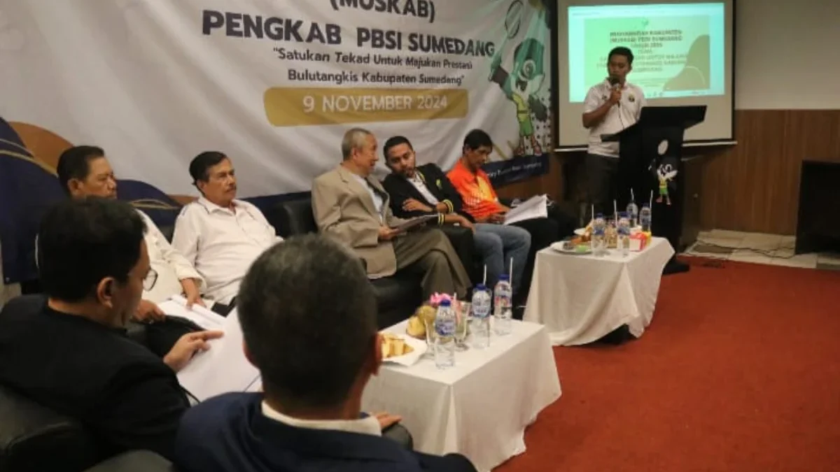 Indra Jayaatmaja kembali Nahkodai Ketua Umum Pengkab PBSI Sumedang Periode 2024-2028