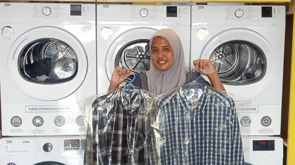 PESAT: Pemilik Oray Laundry, Alif Yandri saat berbincang dengan Sumeks, baru-baru ini.