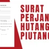 Contoh Surat Perjanjian Hutang Piutang Paling Mudah Dibuat