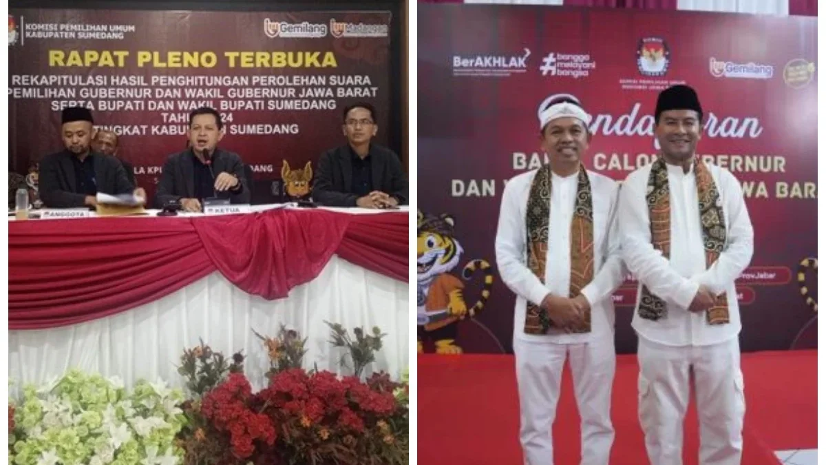 Rekapitulasi Suara Pilgub Jabar 2024 di Sumedang: Dedi Mulyadi-Erwan Setiawan Unggul