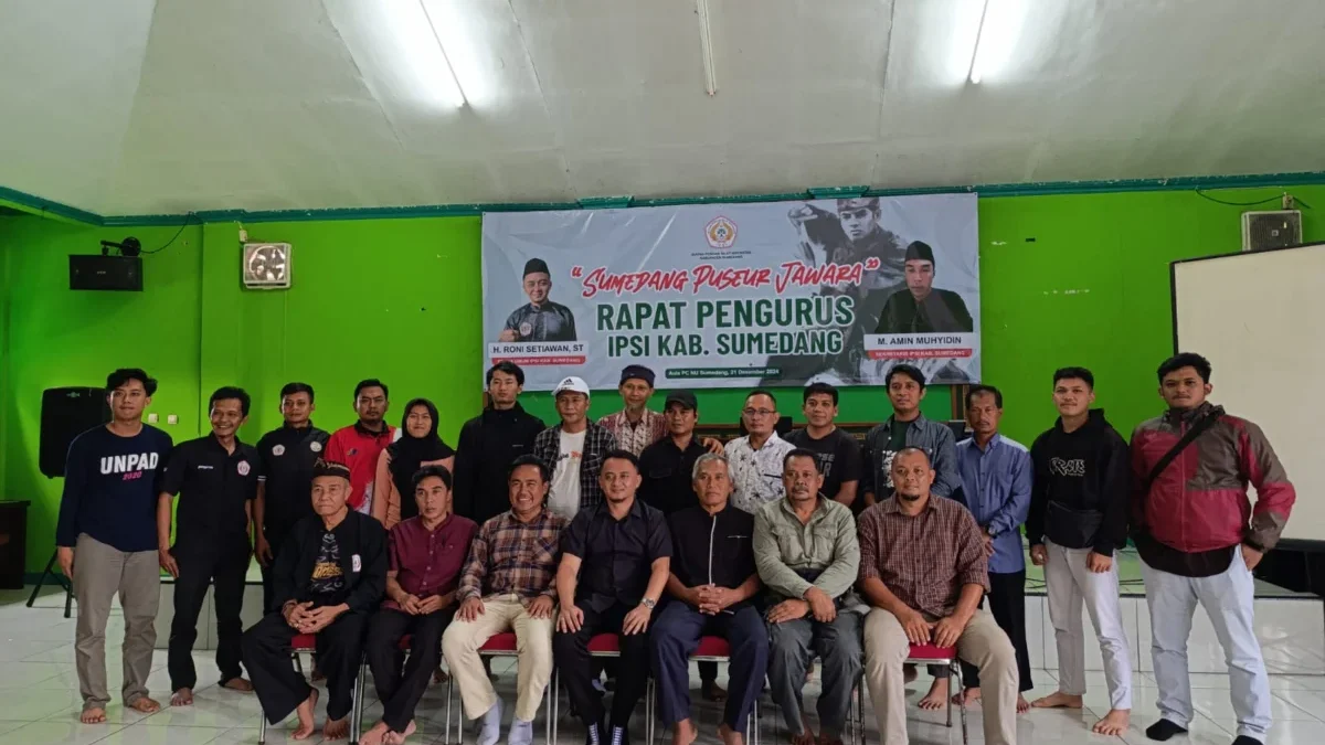 Ikatan Pencak Silat Indonesia (IPSI) Kabupaten Sumedang menggelar rapat perdana periode 2024-2028 dengan seman