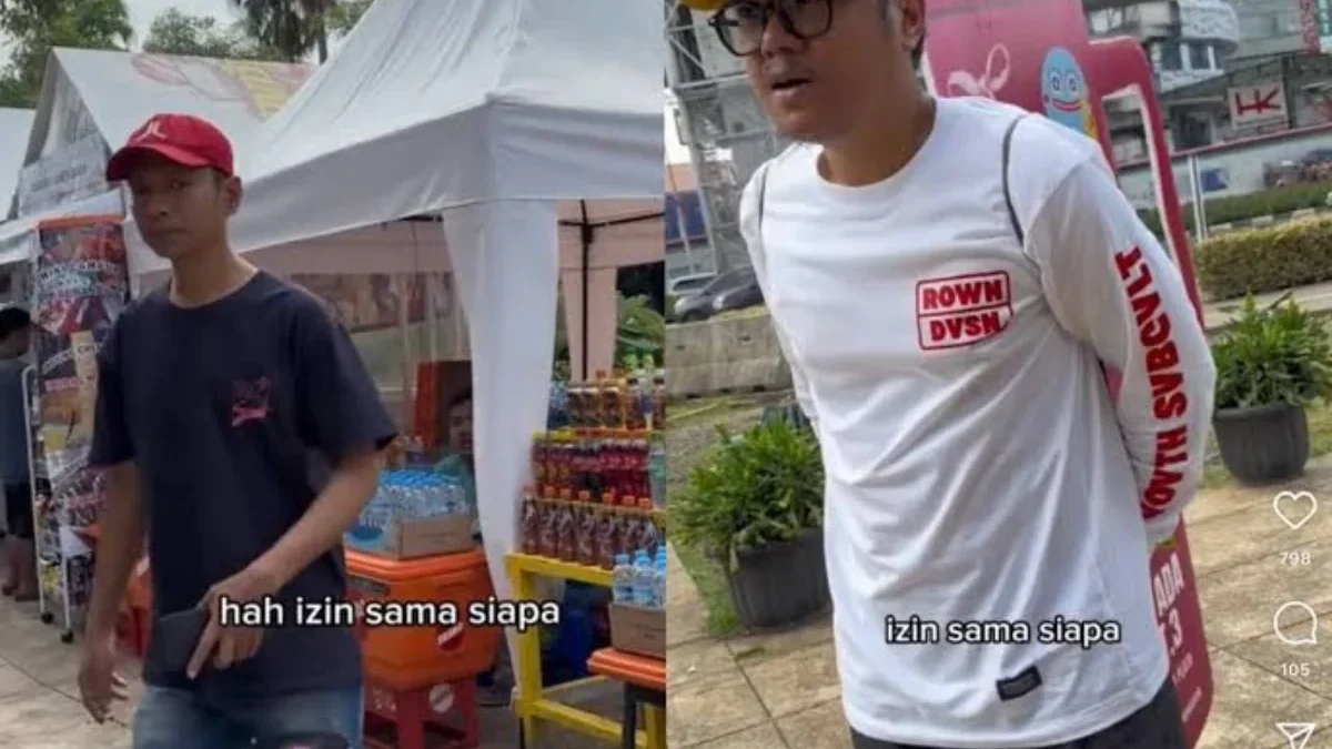 Viral Sebuah Video Memperlihatkan Sekelompok Orang dilarang Membuat Konten Video di Taman Literasi