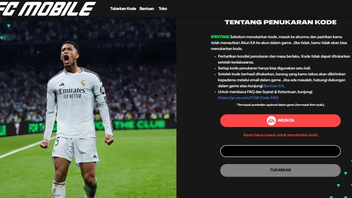 Cara Kalim Kode Redeem FC Mobile EA Sports Edisi Terbatas