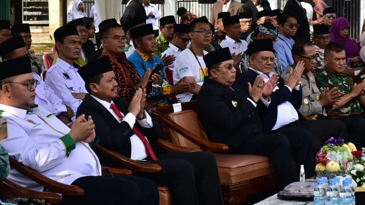 INTEGRITAS: Pj Bupati Sumedang Yudia Ramli saat menghadiri Hari Amal Bakti (HAB) Kementerian Agama ke-79 di Is