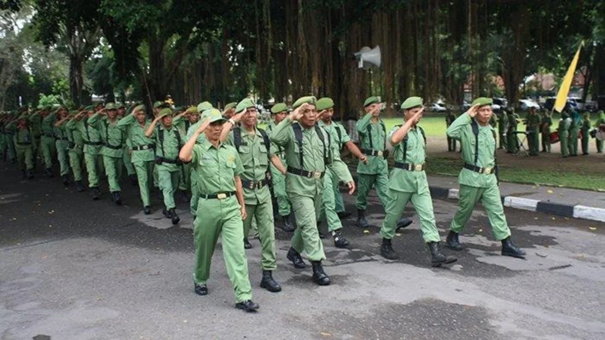 PERHATIKAN: Linmas di Kecamatan Cimanggung berencana mendapatkan insentif pada tahun 2025.