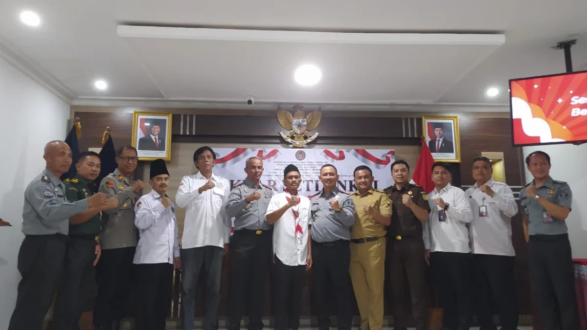 JANJI: Sejumlah pejabat saat menghadiri Ikrar Kesetiaan NKRI oleh narapidana tindak pidana terorisme (Napiter)