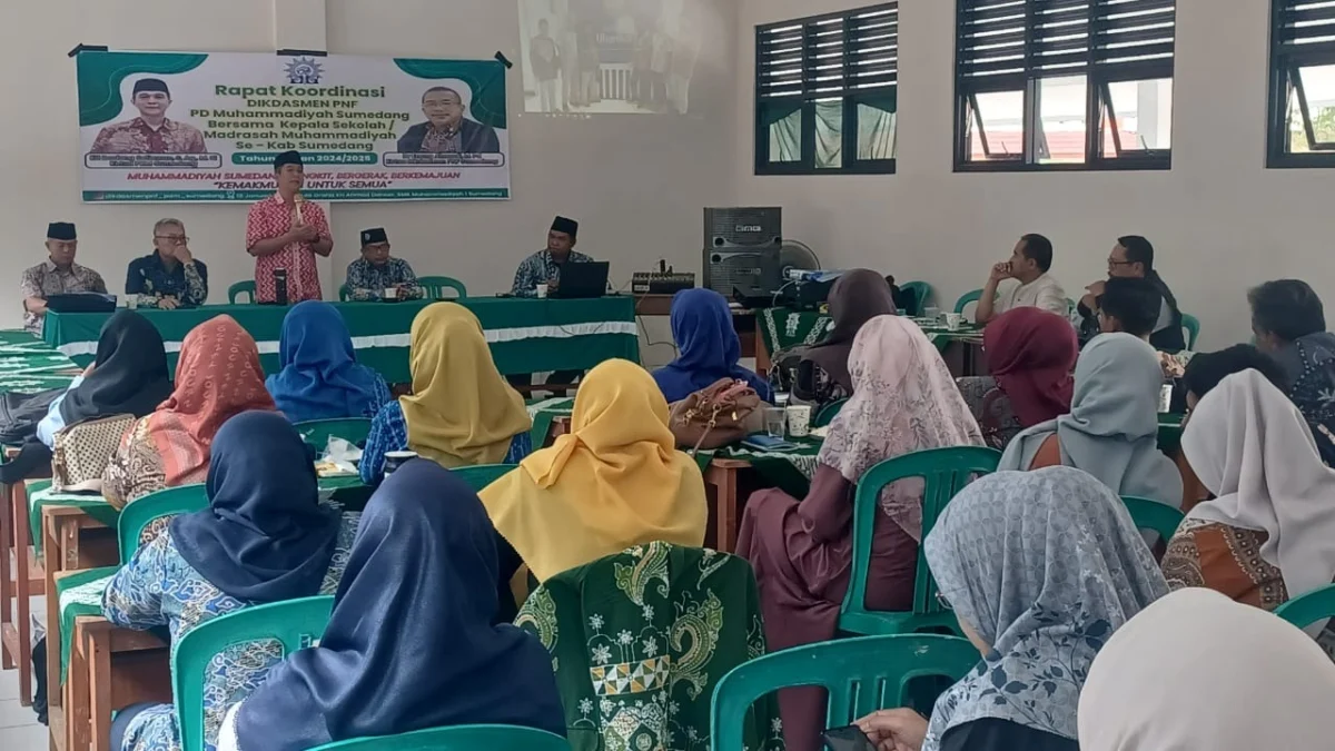 KOMITMEN: Kepala Sekolah dan Madrasah Muhammadiyah saat Rakorda di SMK Muhammadiyah 1, baru-baru ini.