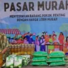 GELAR: Dinas Ketahanan Pangan dan Pertanian Kabupaten Sumedang menggelar gerakan pasar murah, Rabu (12/2).