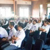 KOMITMEN: Sejumlah ASN lingkungan Pemda Kabupaten Sumedang saat mengikuti Taklim di Aula Tampomas Setda, baru-