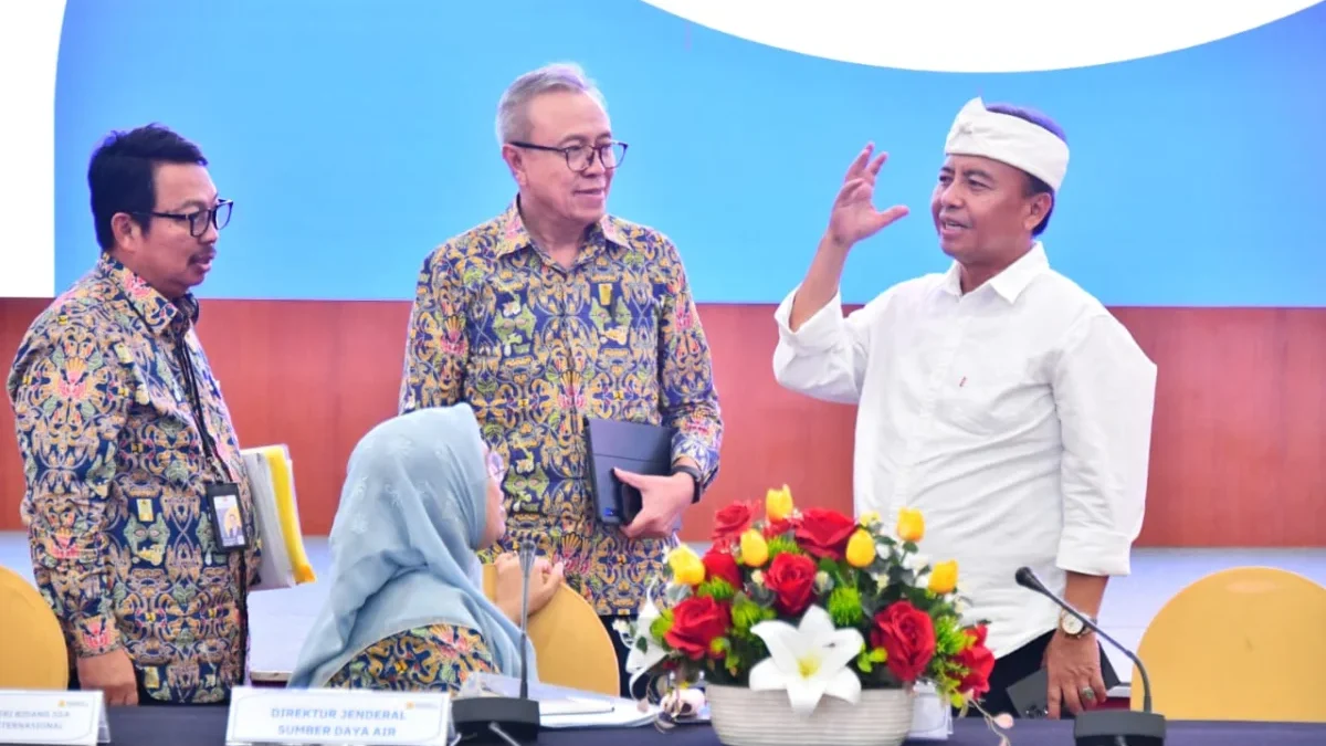 Sekda Jabar Herman Suryatman menghadiri Rapat Koordinasi Teknis Pengadaan Tanah dan Pengendalian Banjir di Jak