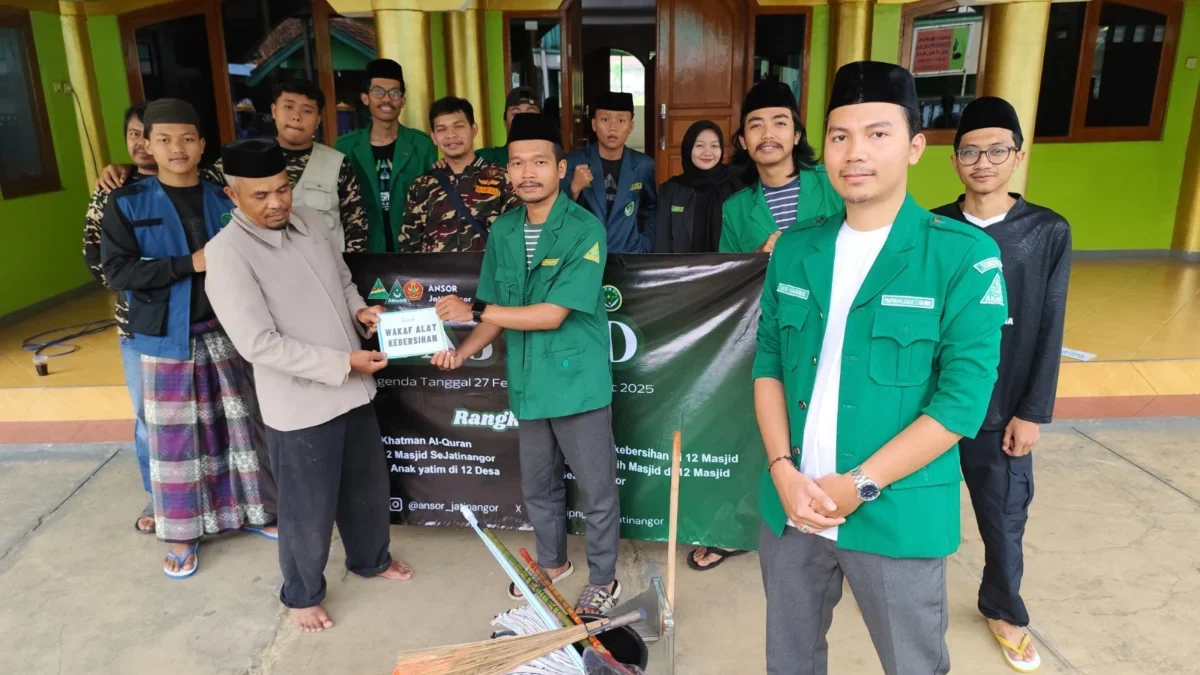 BERKONTRIBUSI: GP Ansor dan IPNU Kecamatan Jatinangor launching program Tajwid dilaksanakan di Masjid Cileles,