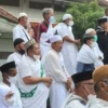 IKUTI: Para calon jemaah Haji Kabupaten Sumedang saat mengikuti manasik, baru-baru ini.