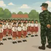 Dari Kenakalan Menuju Kemandirian: Pelajar Sumedang Ditempa Jadi Pemuda Tangguh di Barak TNI