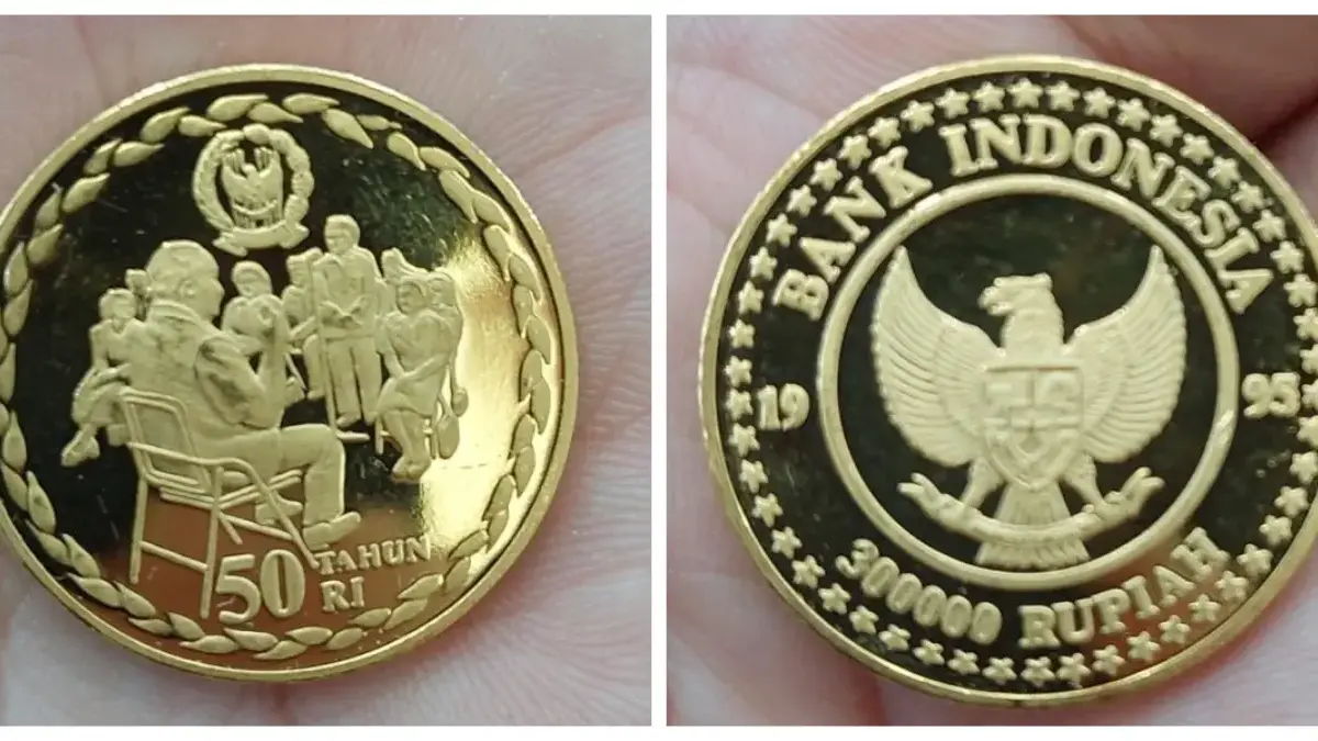Koin Emas Rupiah Rp 300.000 Gambar Soeharto Dibanderol 38 Juta Perkoin: Warisan Langka Bernilai Tinggi