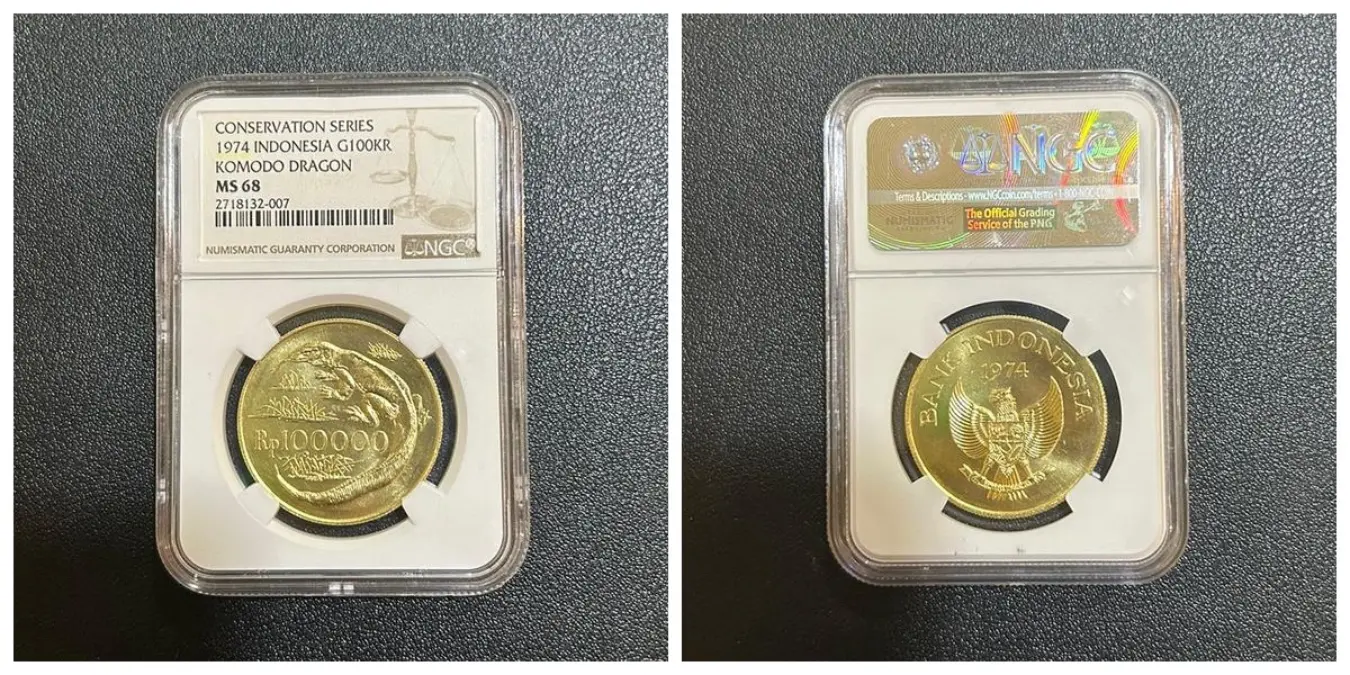 Koin Emas Rupiah Rp 100.000 Gambar Komodo Makin Dicari, Dibanderol ...