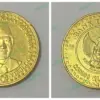 Koin Emas Kuno Rp 850.000 Gambar Presiden Soeharto Dihargai 100 Juta Perkeping