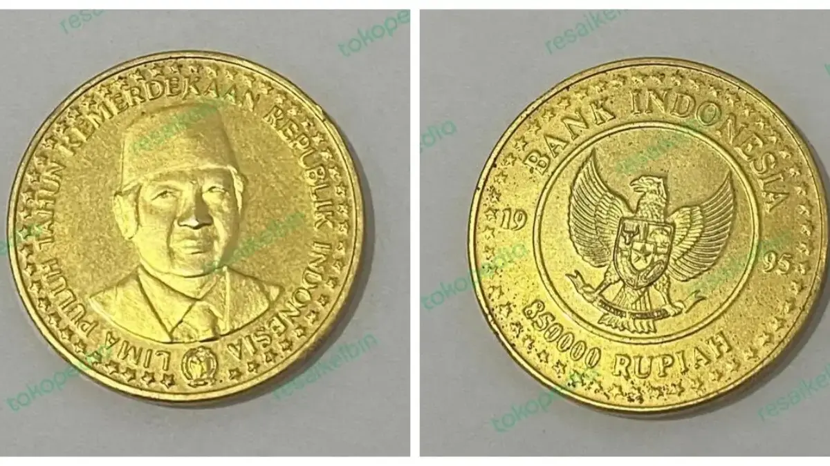 Koin Emas Kuno Rp 850.000 Gambar Presiden Soeharto Dihargai 100 Juta Perkeping