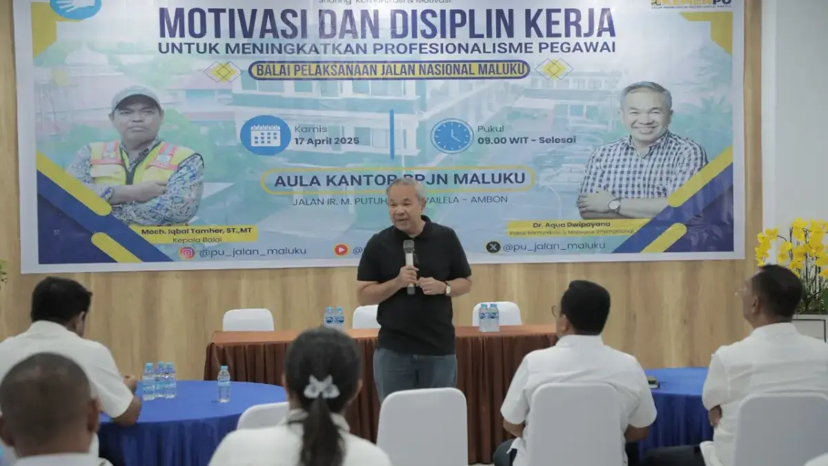 Dr Aqua Dwipayana Mendadak Sharing di BPJN Maluku, Semua Peserta Antusias