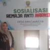 PEMBINAAN: Sekretaris Desa Rancamulya, Venti Sulastri, saat memberikan keterangan terkait pelaksanaan kegiatan