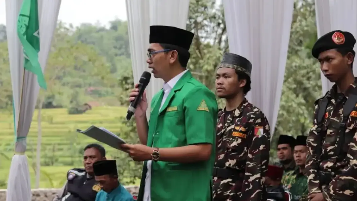 91 Tahun GP Ansor, Acep: Kader Lebih Aktif dan Solid KOMITMEN: Ketua PC GP Ansor sekaligus anggota DPRD Kabupaten Sumedang dari Komisi I, Acep Komarudin saat kegia
