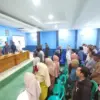 RAPAT: Pemerintah Desa Sindulang, Kecamatan Cimanggung, menggelar Musyawarah Desa Khusus untuk pembentukan Kop