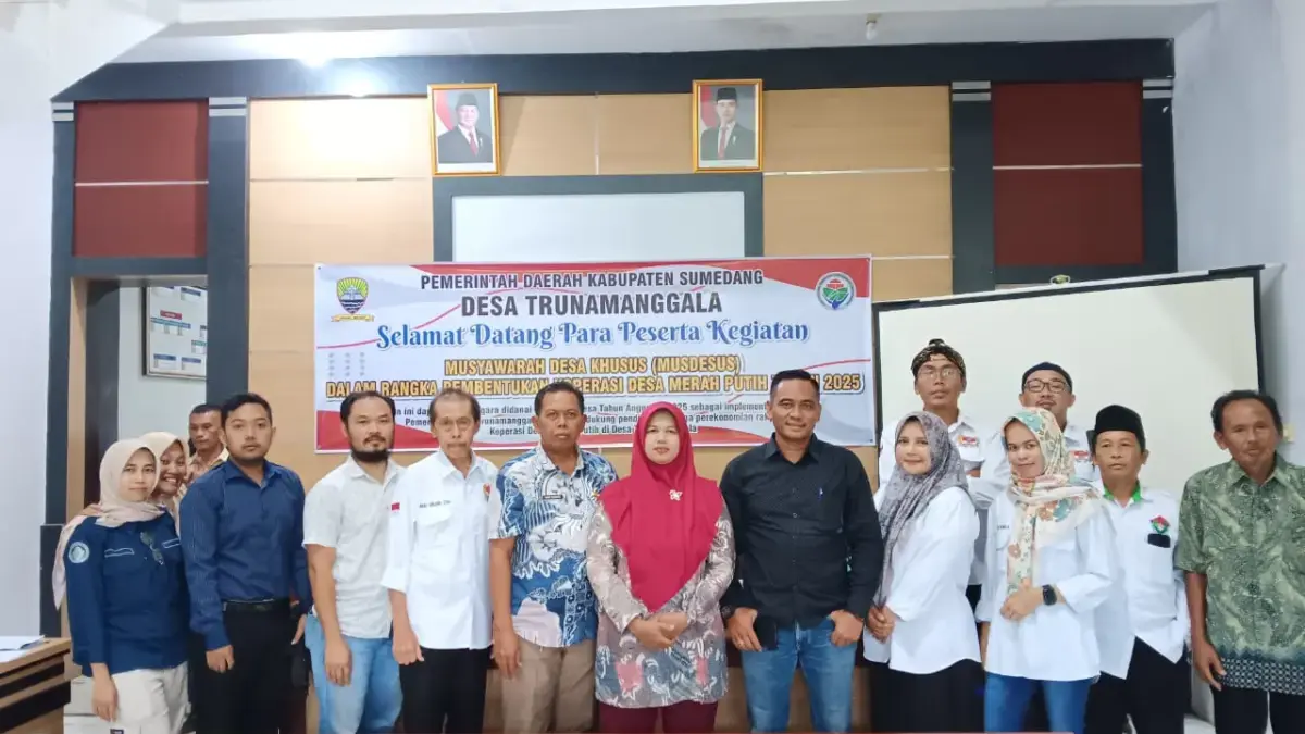 Trunamanggala Sukses Bentuk Koperasi Desa Merah Putih.