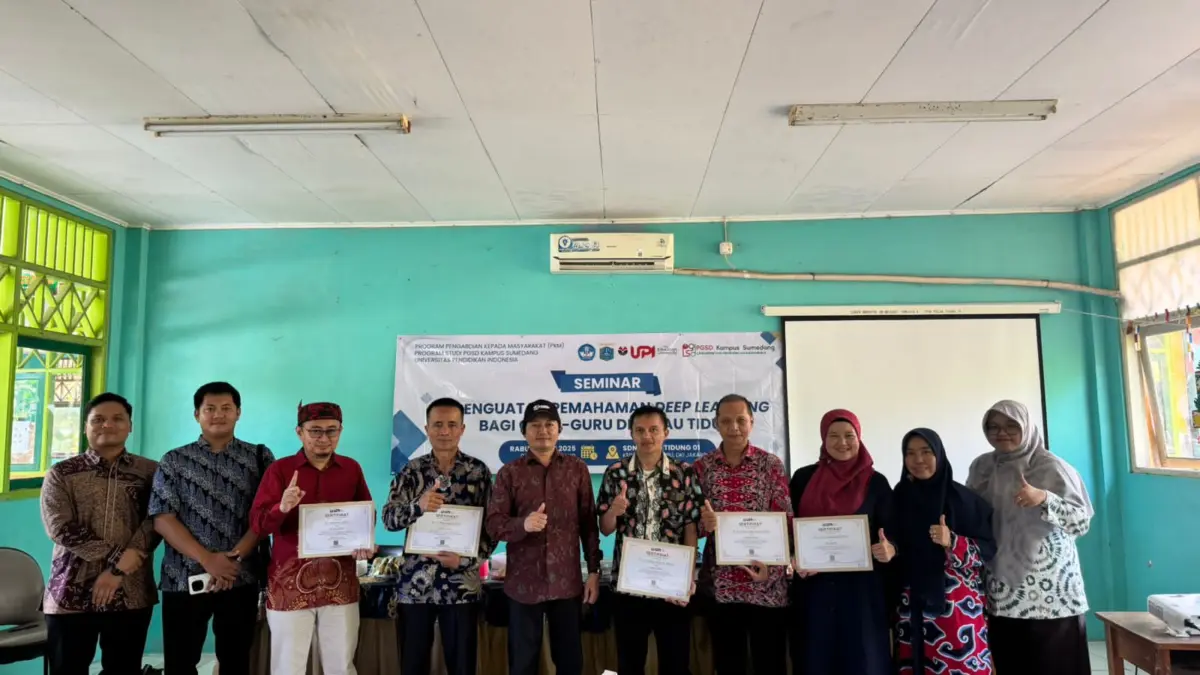 SEMINAR DEEPLEARNING: KEGIATAN PENGABDIAN DOSEN UPI KAMPUS SUMEDANG  DI PULAU TIDUNG KEPULAUAN SERIBU