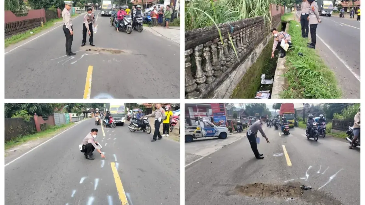 Motor Vs Truk, Dua Pelajar Tewas di Sumedang